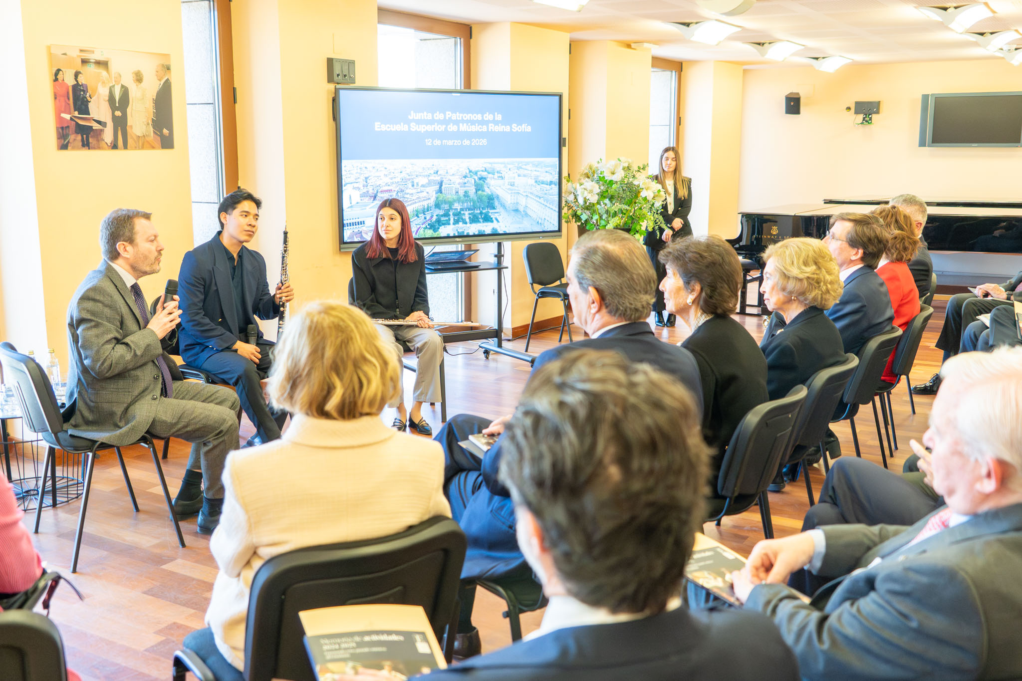 Antonio Pulido, en el Patronato de la Escuela Reina Sofía