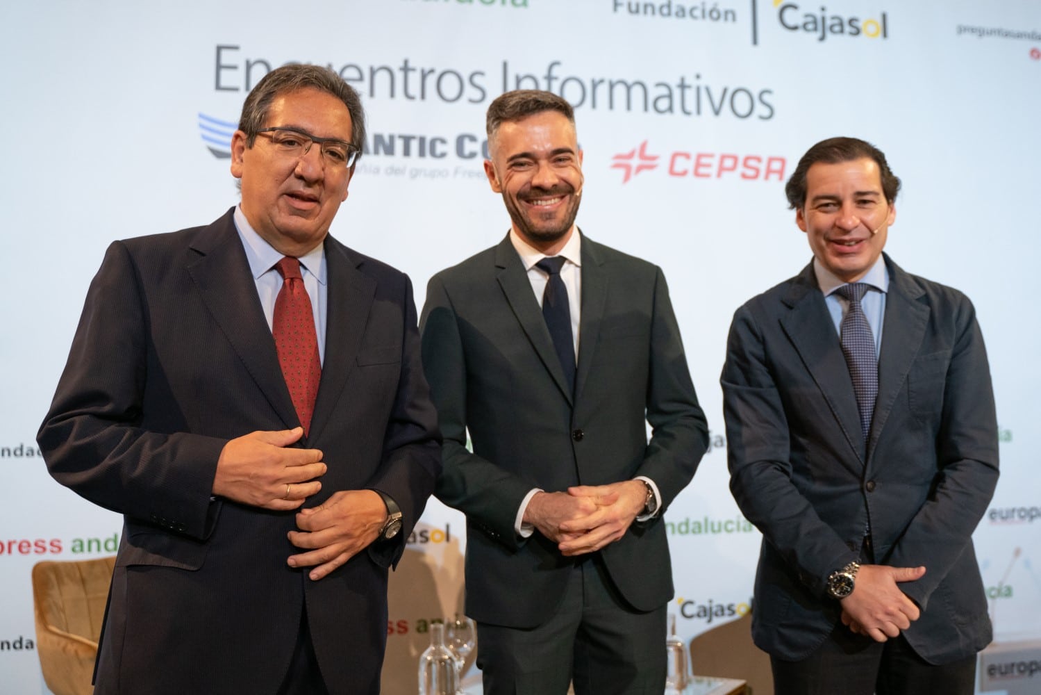 Felipe Sicilia y Juan Espadas en la Fundación Cajasol