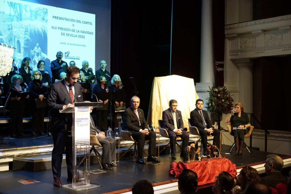 La Asociación de Belenistas de Sevilla presenta el Cartel y el Pregón de Navidad 2022, en la Fundación Cajasol