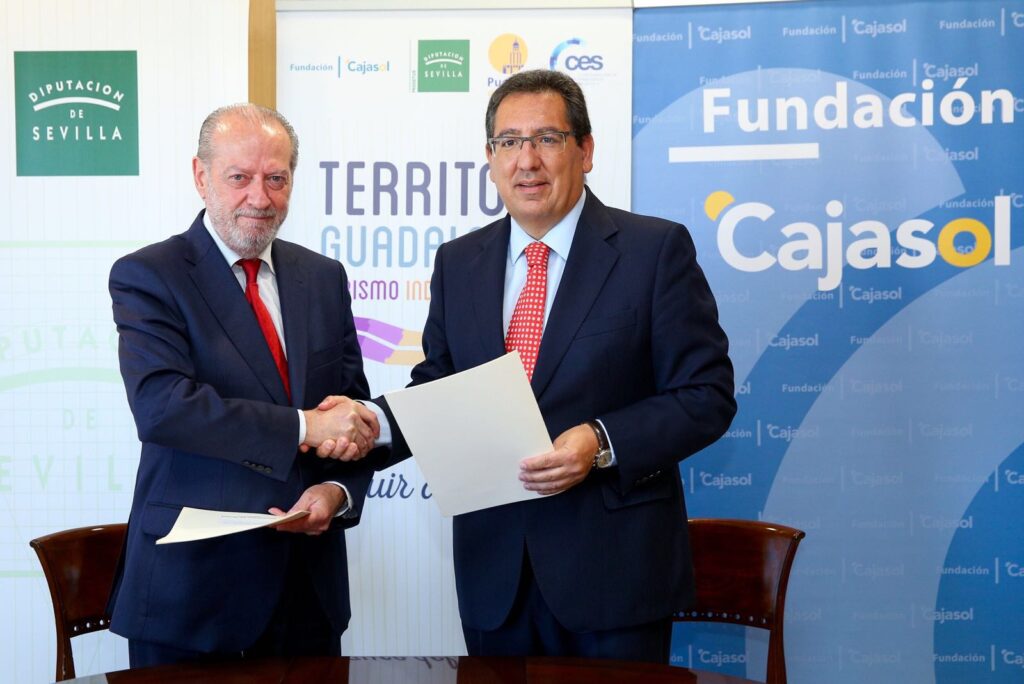 La Fundación Cajasol suscribe un convenio con la Diputación de Sevilla para la realización de actuaciones en ‘Territorio Guadalquivir’