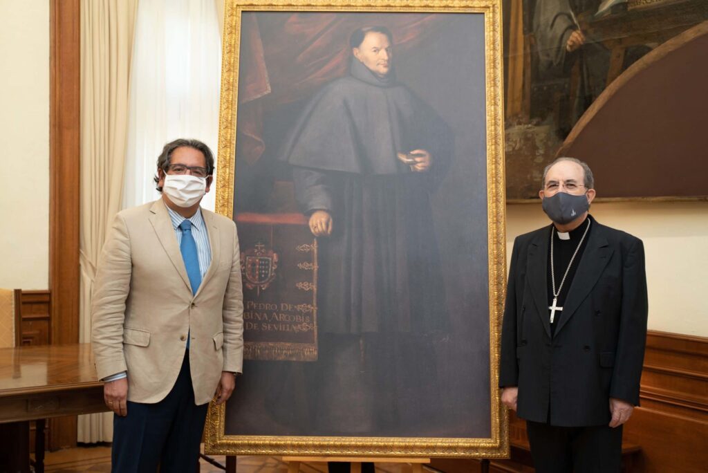 La Fundación Cajasol entrega al Arzobispado de Sevilla una réplica del cuadro de Murillo ‘Fray Pedro de Urbina’