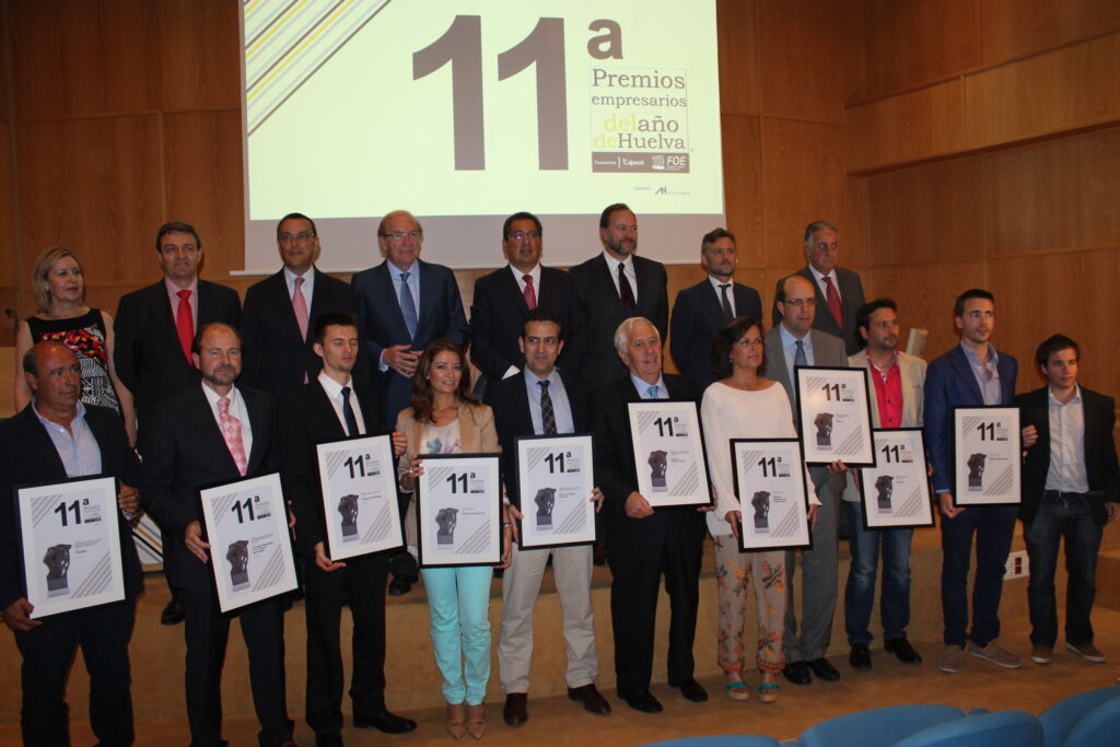 Antonio Pulido participa en la entrega del Premio Empresario del Año de Huelva en la FOE