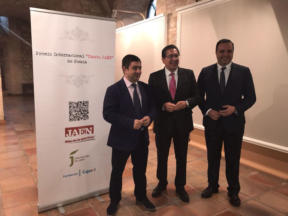 Antonio Pulido, en la presentación del I Premio Internacional Diario de Jaén de Poesía