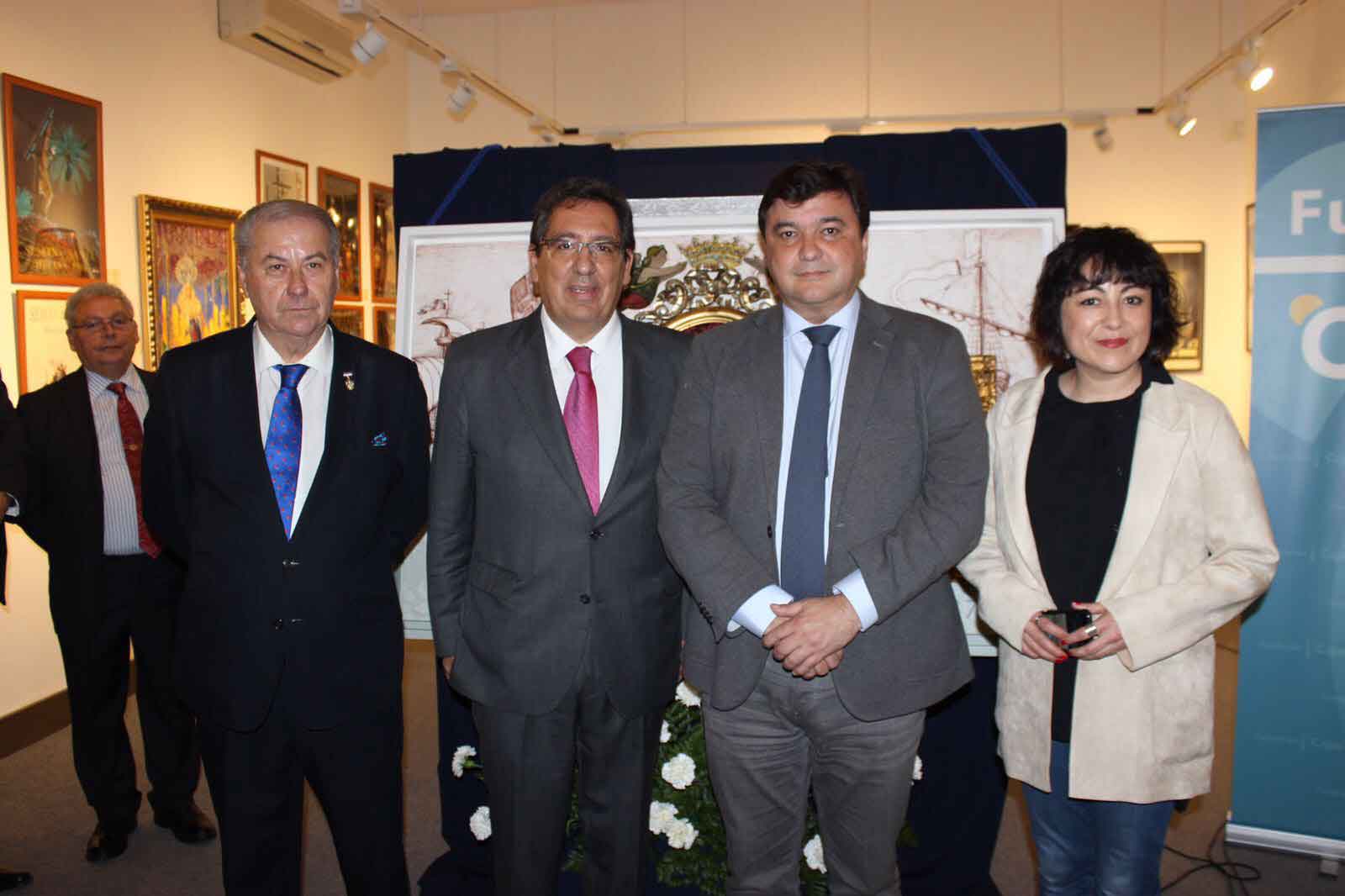 Inauguración de la exposición sobre 'Carteles de la Semana Santa de Huelva' en la Fundación Cajasol