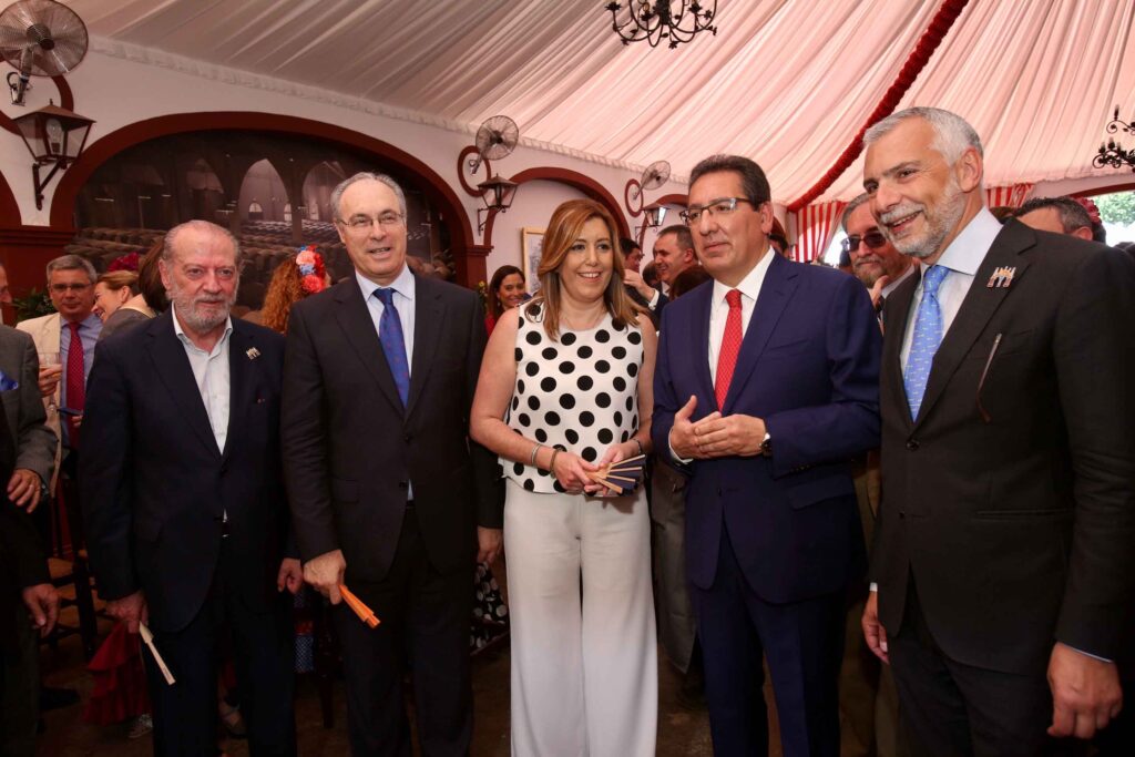 Recepción institucional de la Fundación Cajasol en la Feria de Sevilla 2017