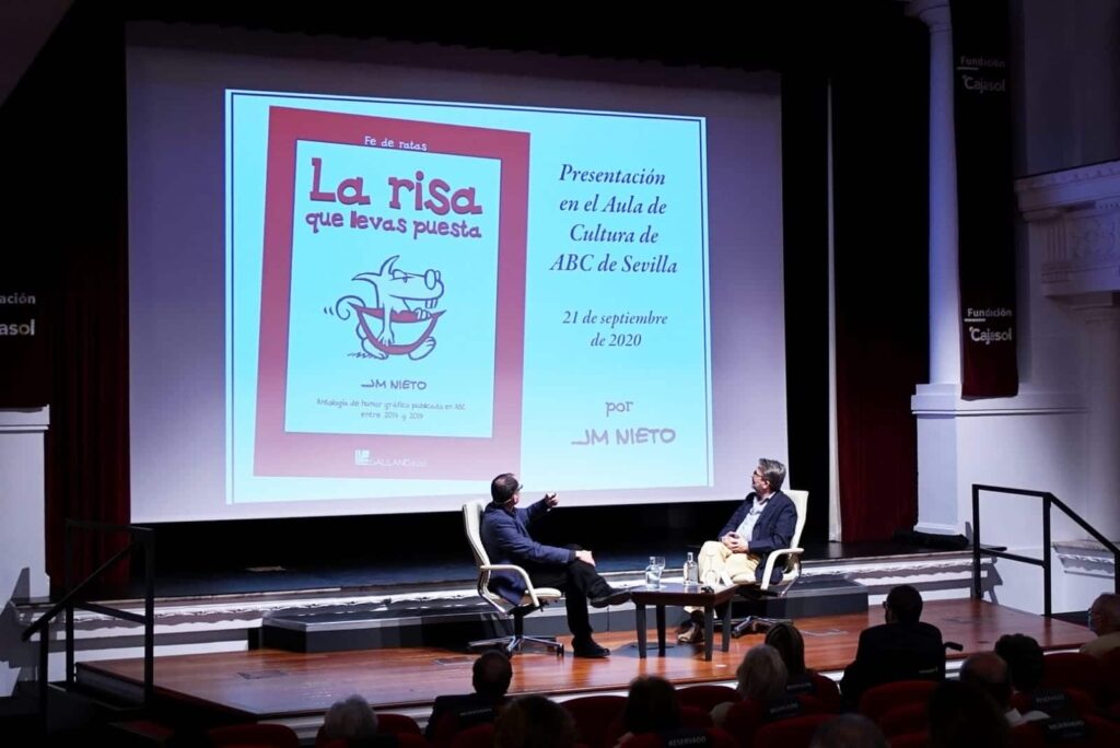 Las viñetas de humor de José María Nieto, en el Aula de Cultura ABC de Sevilla desde la Fundación Cajasol