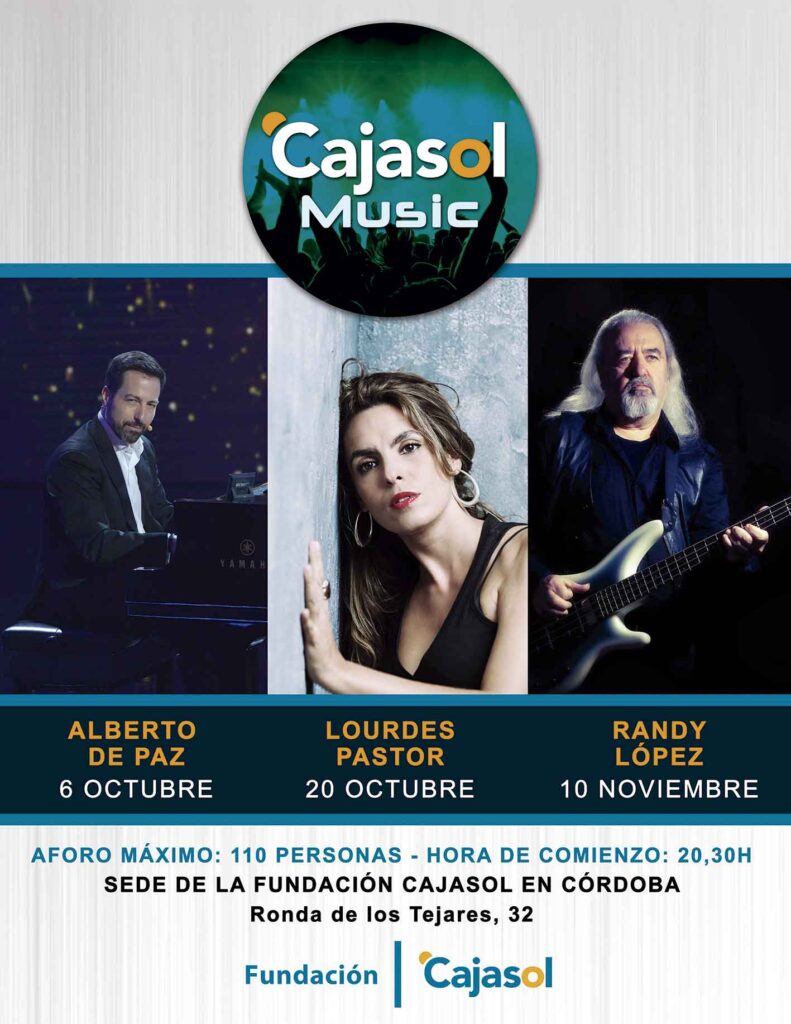 Octubre y noviembre, cargados de música y teatro en la sede cordobesa de la Fundación Cajasol