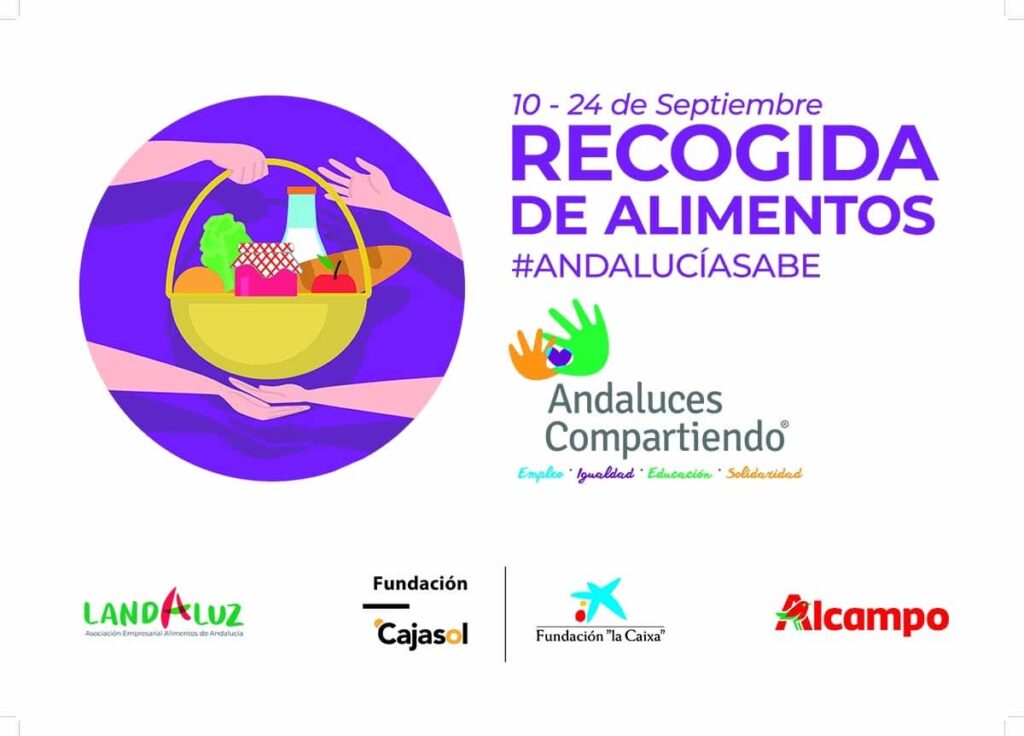 Participa en la campaña de recogida de alimentos de Andaluces Compartiendo en colaboración con Alcampo
