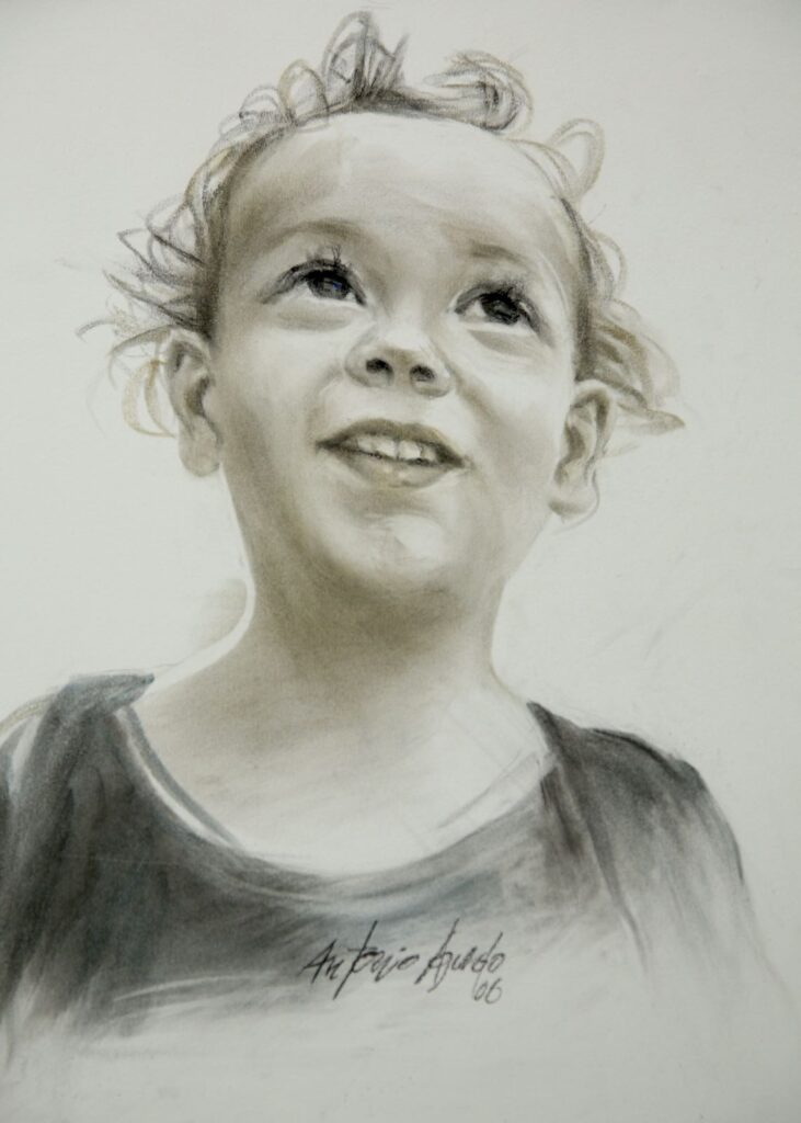 Imagen del cartel del Rastrillo Nuevo Futuro 2017 obra del pintor Antonio Aguado