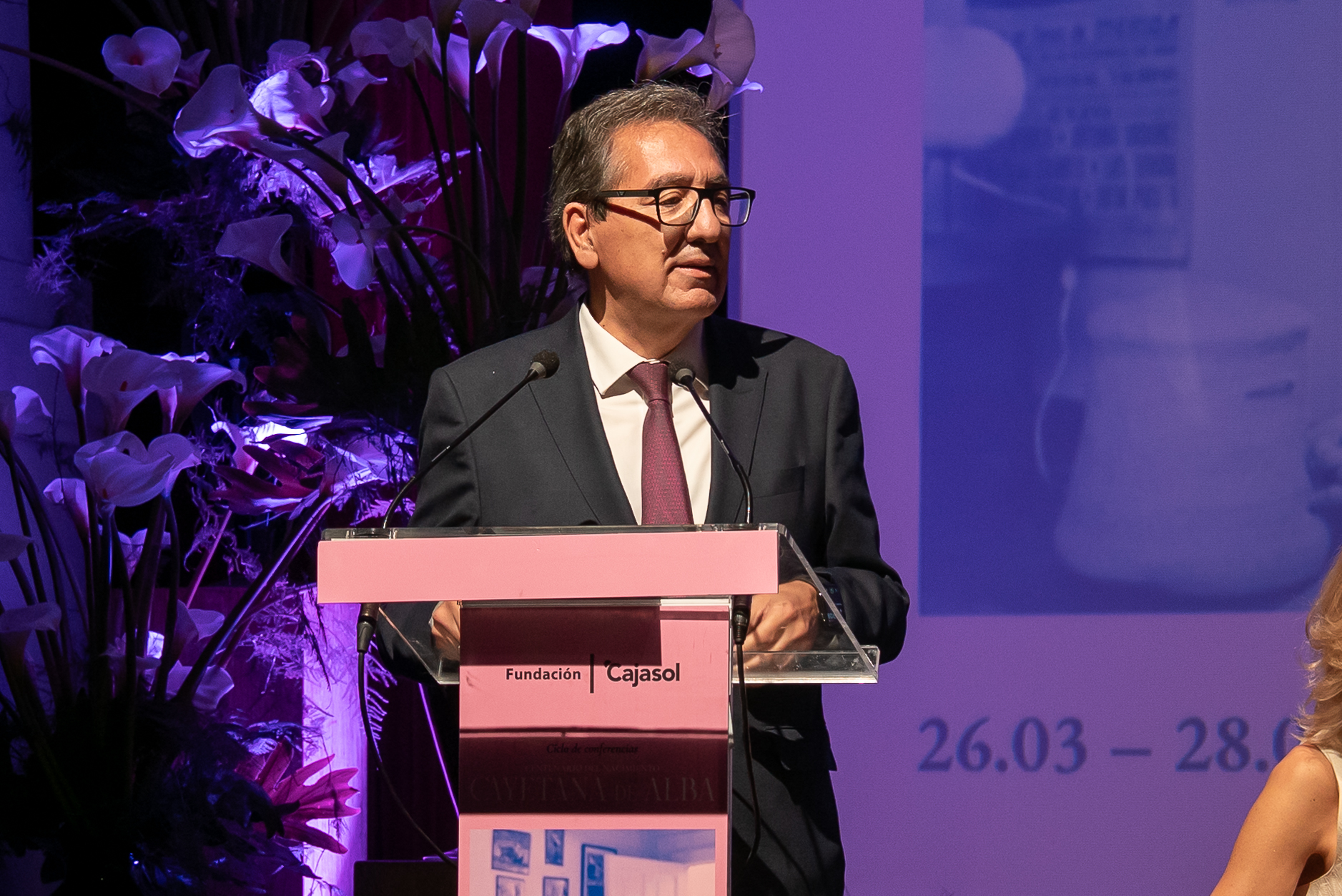 Antonio Pulido en el homenaje a Cayetana de Alba con Felipe González y Juanma Moreno