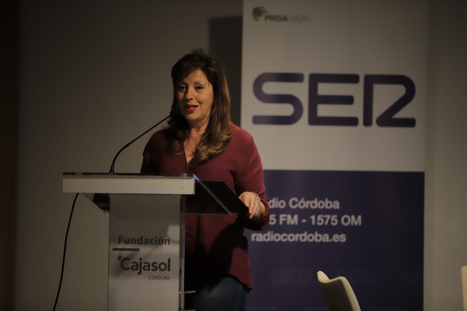 Mar Téllez, durante su intervención en los Encuentros de Radio Córdoba