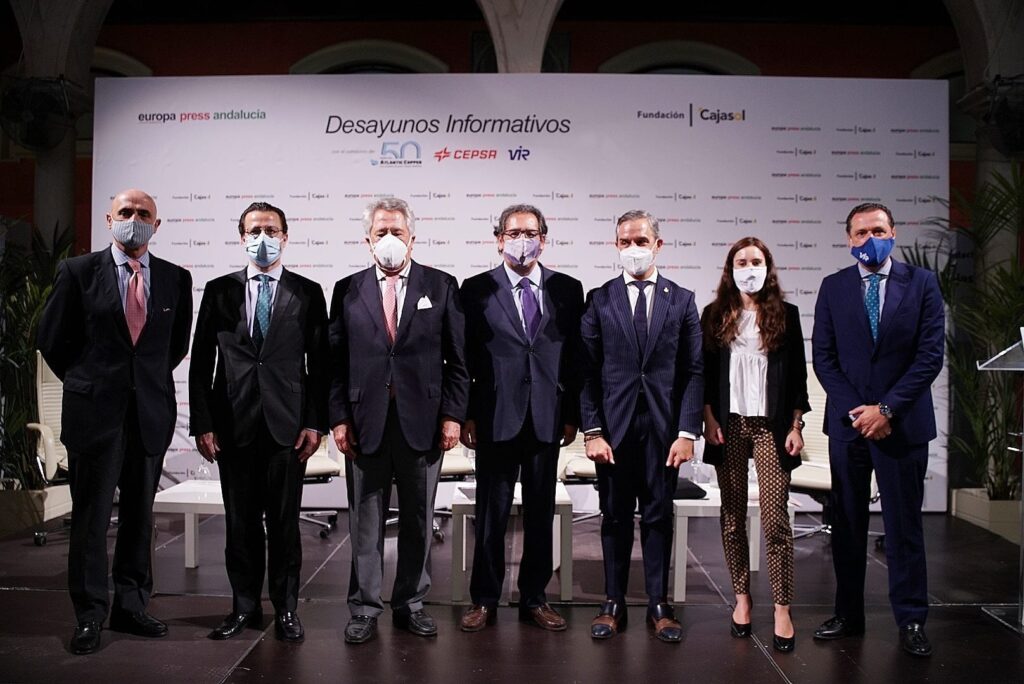 Desayuno Informativo de Europa Press con Juan Bravo, consejero de Hacienda de la Junta de Andalucía, en Sevilla