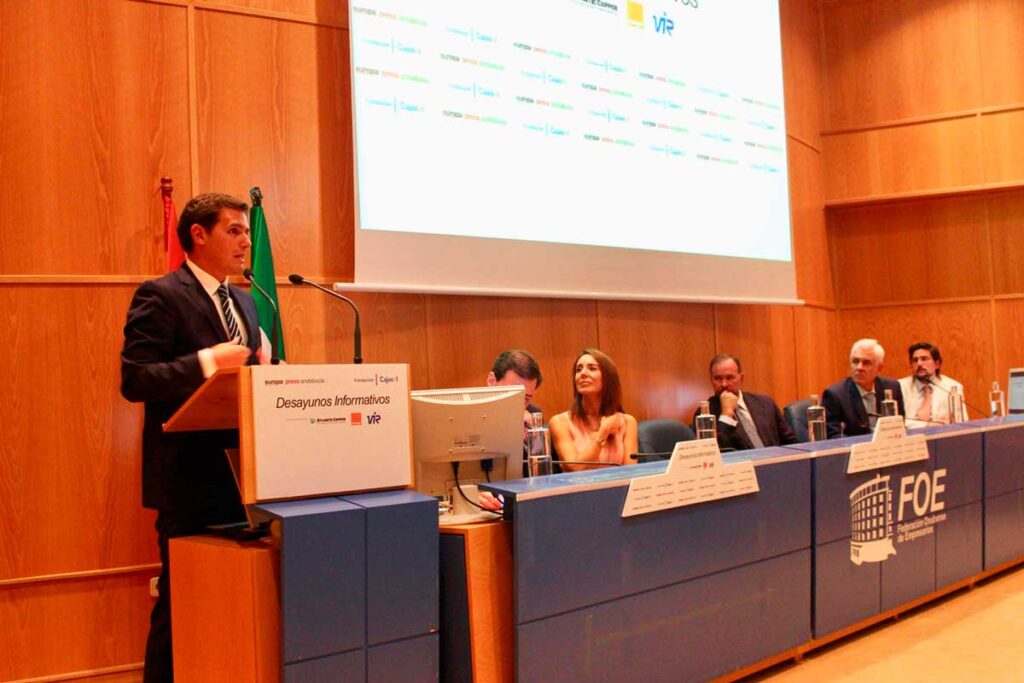 Desayuno Informativo de Europa Press en Huelva con Albert Rivera