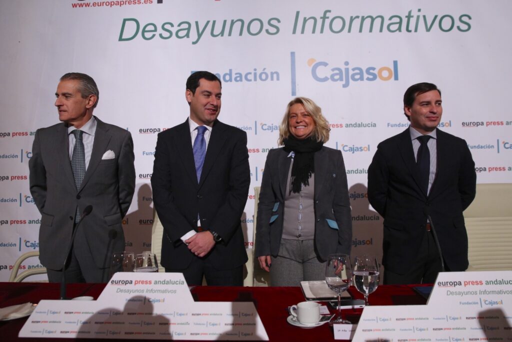 Juan Manuel Moreno Bonilla repite cita en los Desayunos Informativos de Europa Press desde la Fundación Cajasol