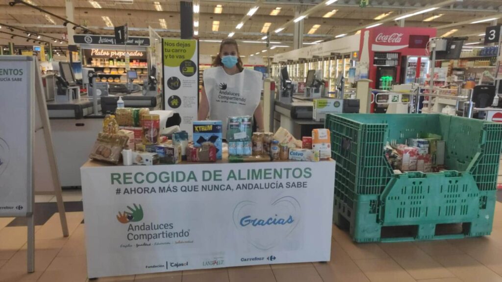 Campaña de recogida de alimentos de ‘Andaluces Compartiendo’ en Sevilla, Huelva, Cádiz y Córdoba