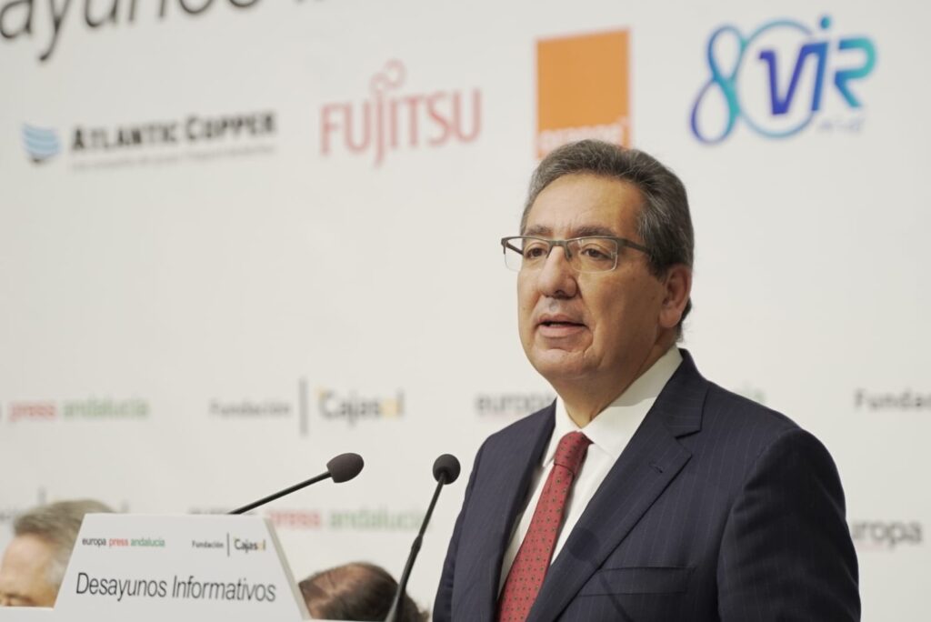 Antonio Pulido, en el Desayuno Informativo de Europa Press con Elías Bendodo