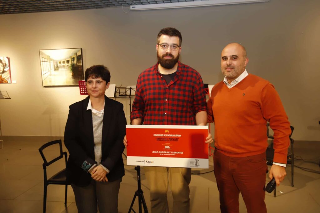 Jesús Gutiérrez Llorentes y Fernando Torres Gómez, ganadores del certamen de Pintura Rápida ‘Músico Ziryab’ en Córdoba