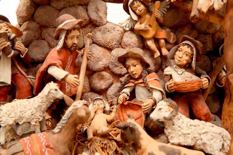 Una de las imágenes que aparecen en la exposición 'Belenes del Mundo' en la Fundación Cajasol