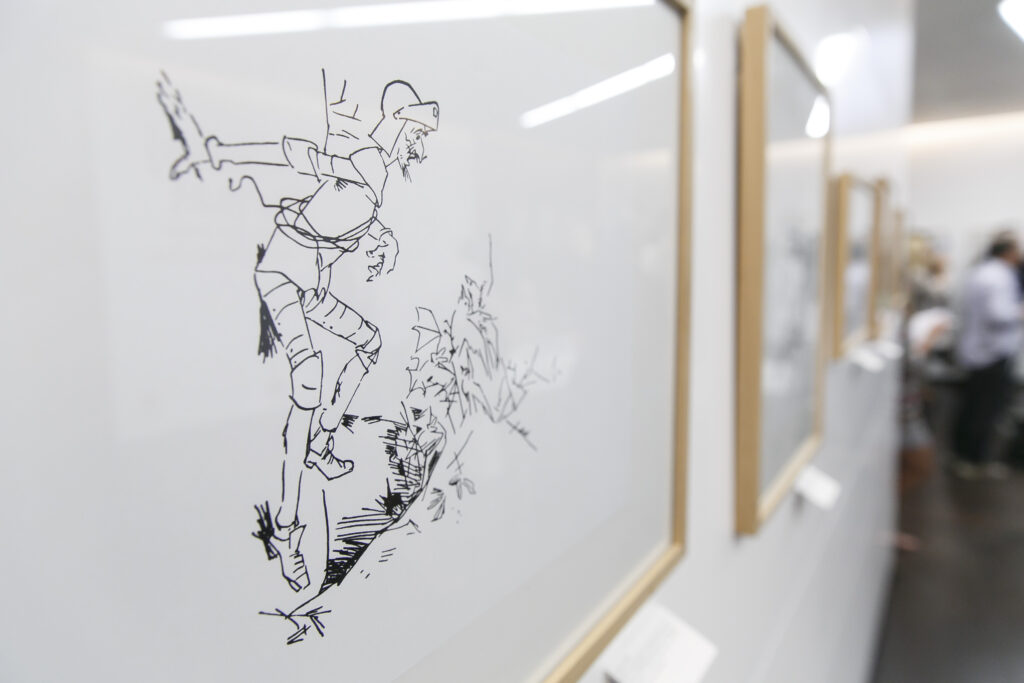 2.500 personas disfrutan con las ilustraciones de Nikolaj Pirnat sobre Don Quijote de la Mancha en la Fundación Cajasol