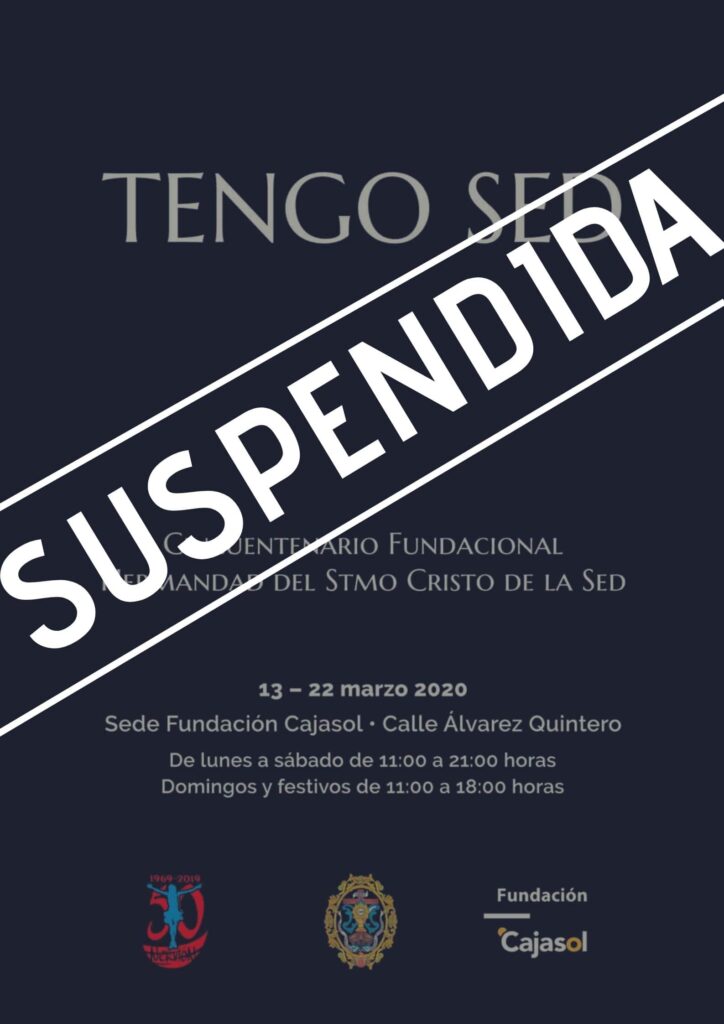 La exposición ‘TENGO SED’ no podrá visitarse del 13 al 22 de marzo en la Fundación Cajasol