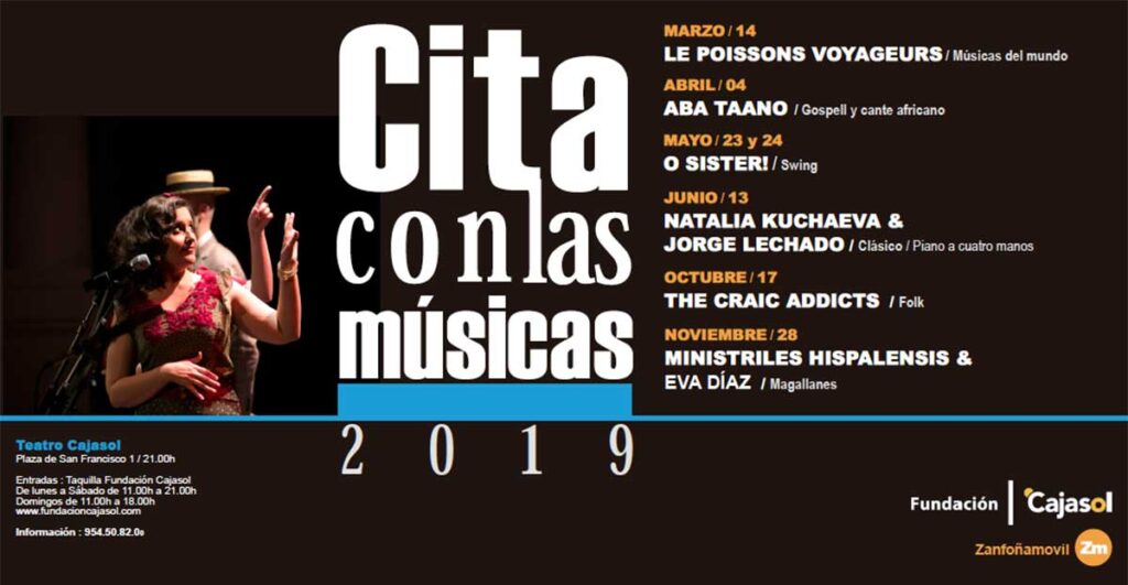 Programación del IX Ciclo Cita con las Músicas en Sevilla