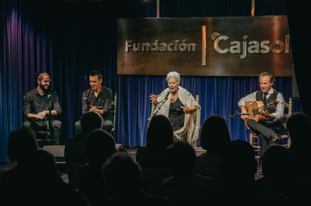 Tina Pavón, durante su actuación en el IV Festival Flamenco Ciudad de Huelva