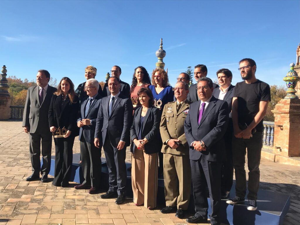 Entrega de los XIV Premios Plaza de España, que reconocen el cumplimiento, la defensa y la difusión de los valores democráticos recogidos en la Constitución Española