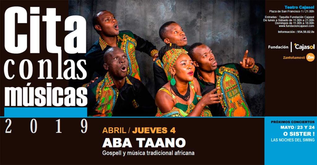 La voz de África con Aba Taano en el ciclo Cita con las Músicas