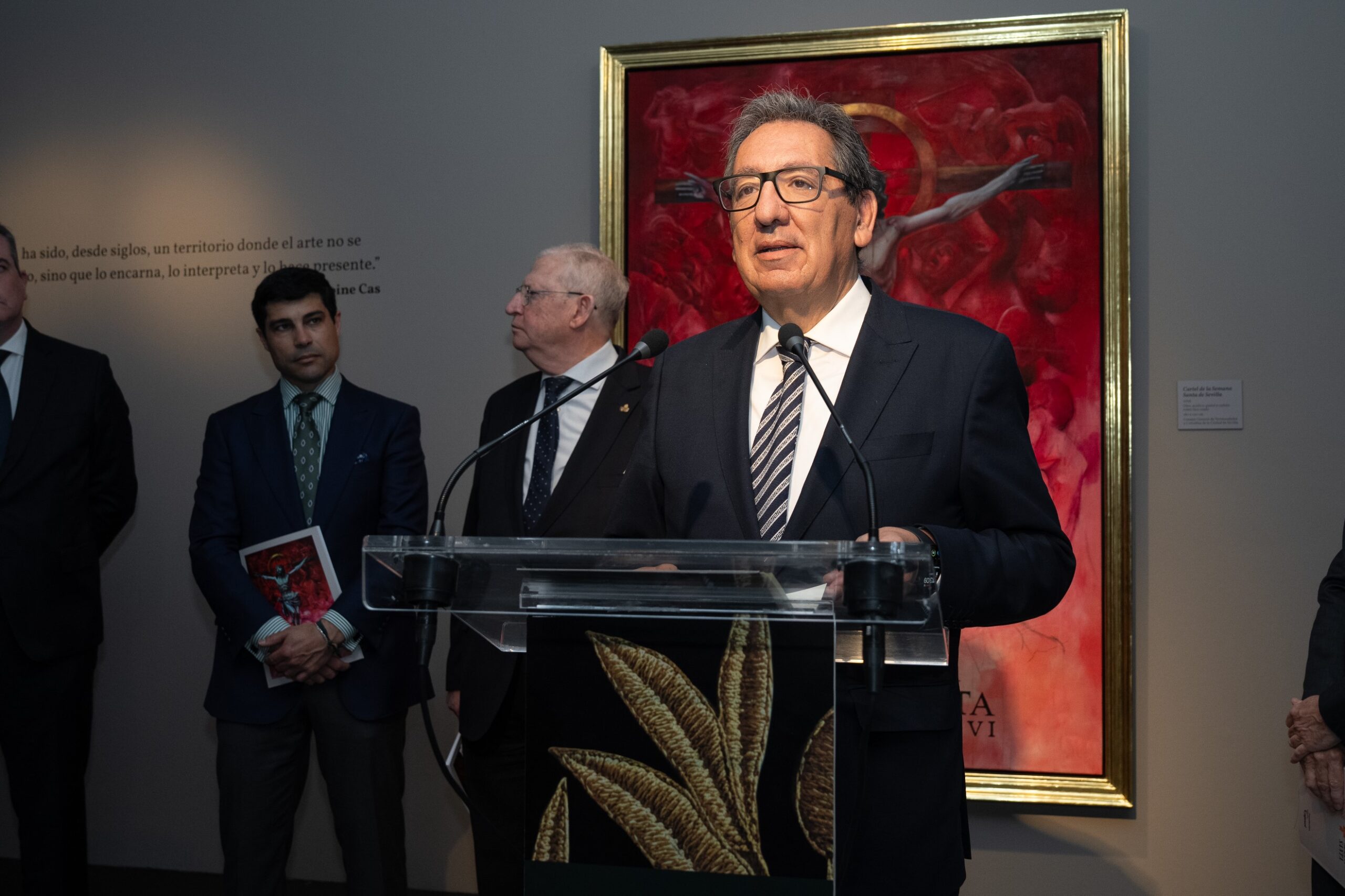 Antoine Cas expone en la Fundación Cajasol su cartel de la Semana Santa de Sevilla2026