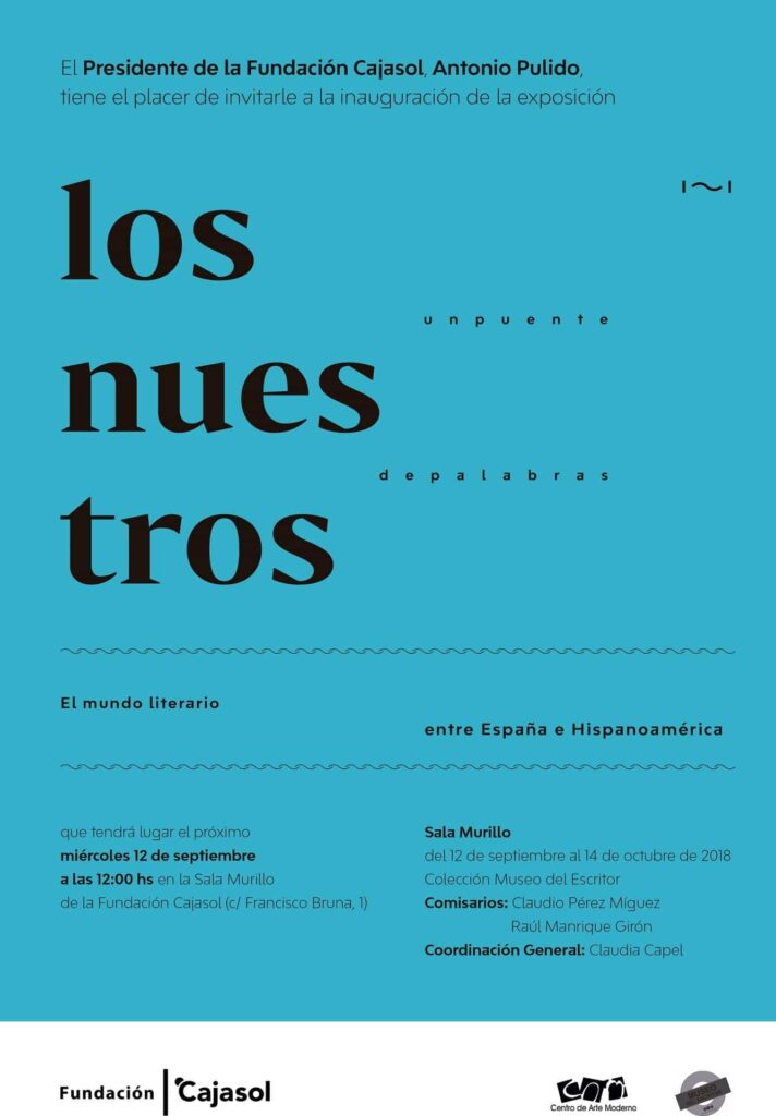 Exposición ‘Los Nuestros. Un puente de palabras’, del 12 de septiembre al 14 de octubre en Sevilla