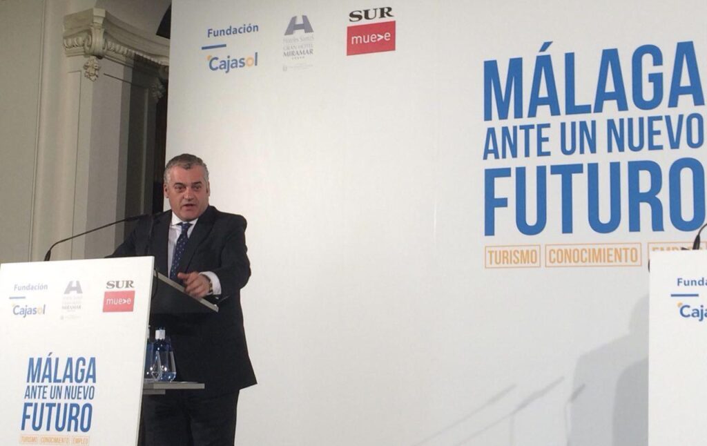 Javier Carnero, consejero de Empleo, Empresa y Comercio, en ‘Málaga ante un nuevo futuro’