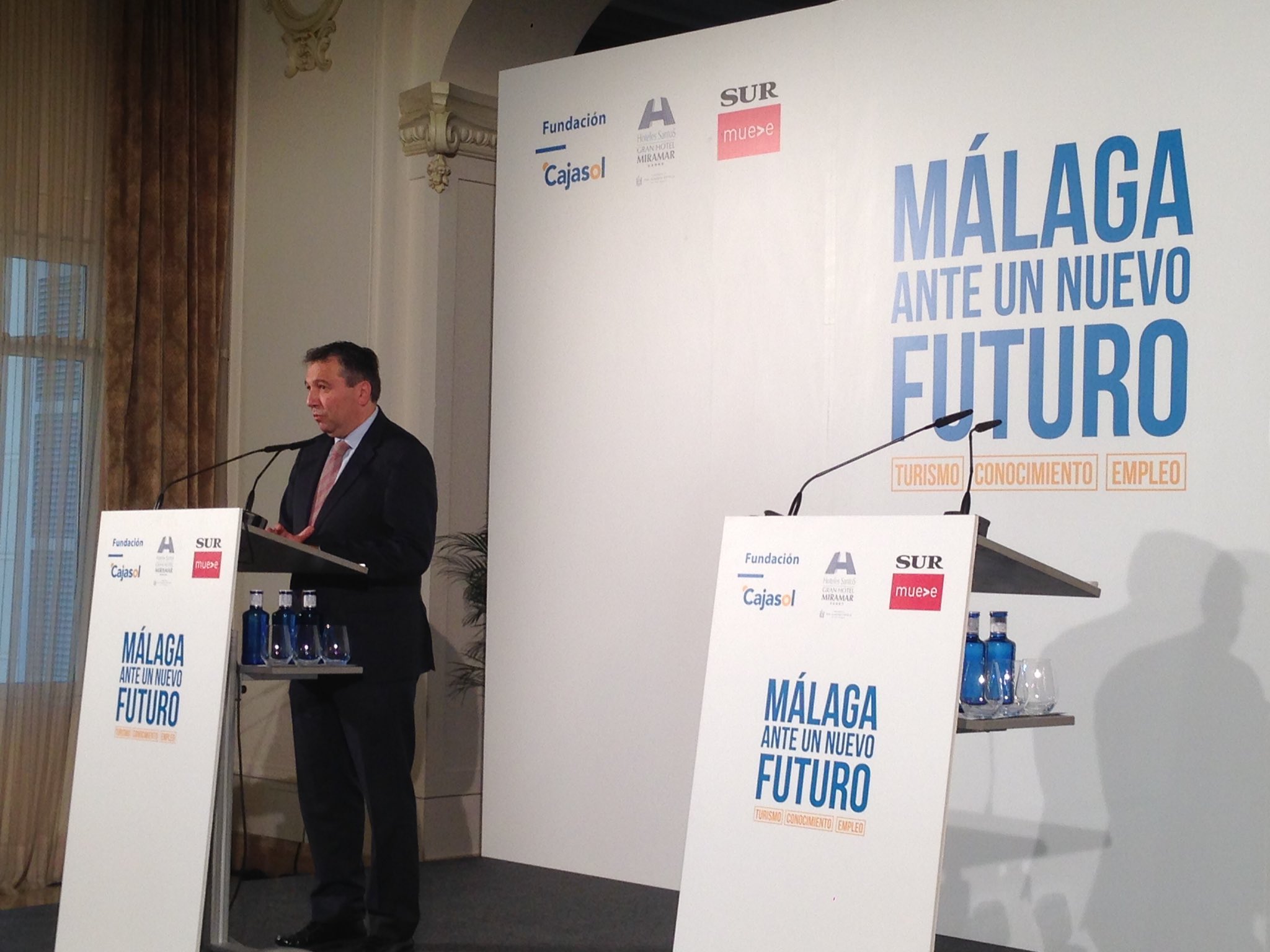 Javier Blanco, en el encuentro 'Málaga ante un nuevo futuro'