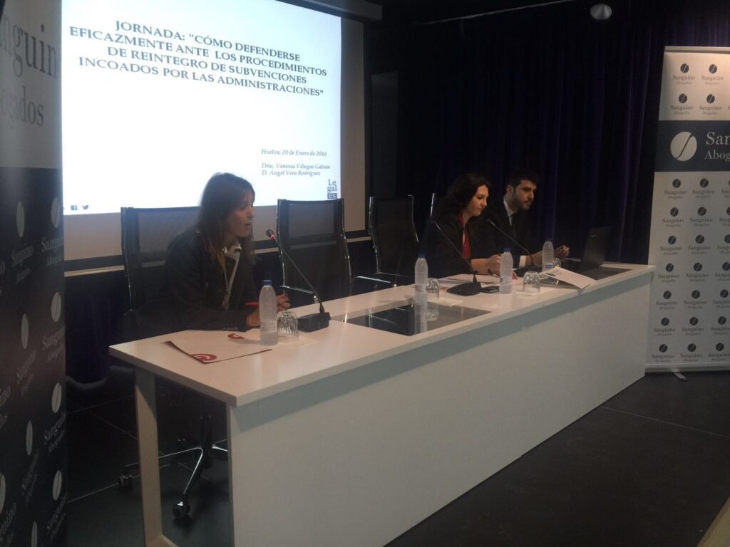 Jornadas para asesorar sobre la devolución de subvenciones a la Administración en Huelva