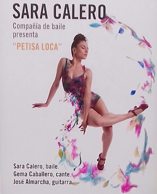 Carte de Sara Calero en los Jueves Flamencos