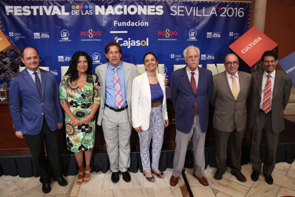 Presentación de la XXIII edición del Festival de las Naciones en Sevilla desde la Fundación Cajasol
