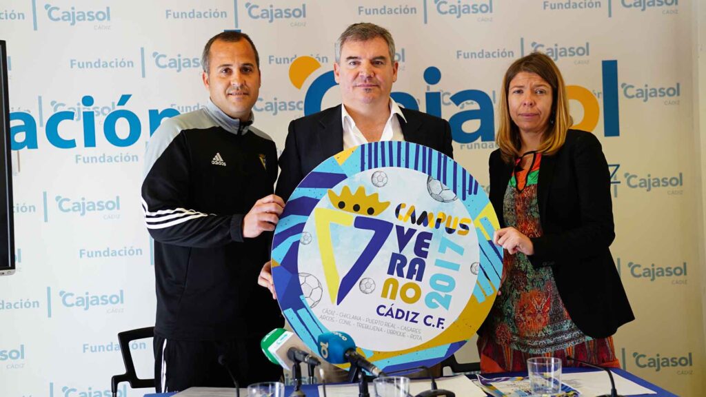 La Fundación Cajasol colabora con el Campus de Verano 2017 del Cádiz CF