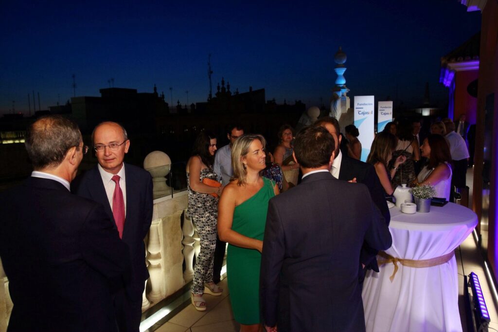 Inauguración de la nueva terraza de la Fundación Cajasol en Sevilla