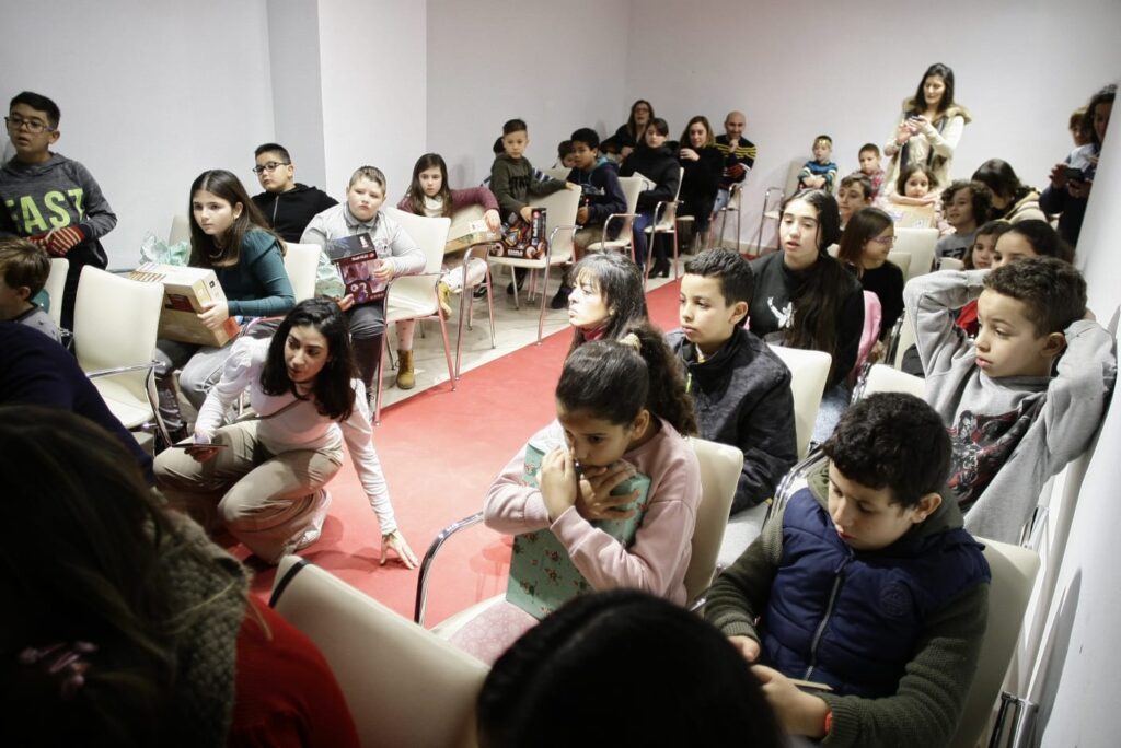 Visita de los Reyes Magos 2020 a la sede de la Fundación Cajasol en Cádiz