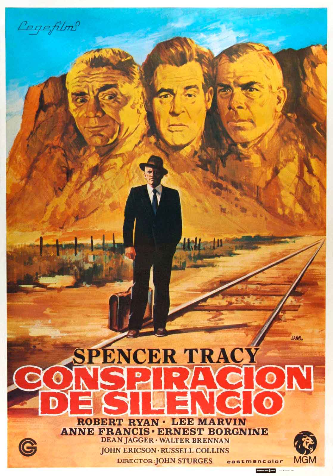 Carátula de la película 'Conspiración del silencio' de Spencer Tracy