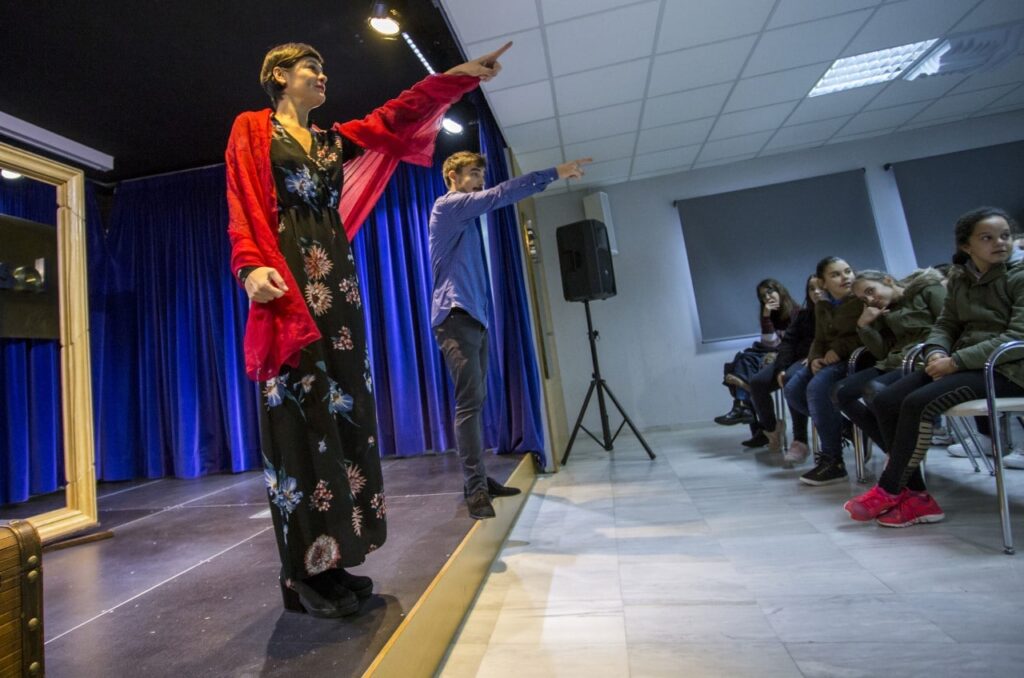 Un momento de la obra 'Enamórate de Lopez' en Huelva